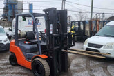 toyota 8fgu25 used propane forklift
